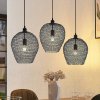 Lindby Benja závesná lampa, 3-plameňová, čierna - 9921092