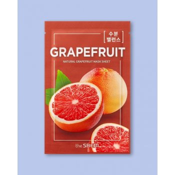 The Saem Natural Grapefruit Mask Sheet Тextílna maska s výťažkom z grapefruitu 21 ml