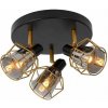 LUCIDE 77977/13/30 NILA stropné bodové svietidlo/spot 3x E14/25W čierna/dymové sklo
