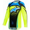 ALPINESTARS dres TECHSTAR NOMUR YOUTH, ALPINESTARS, detské (tmavo modrá/žlutá fluo/modrá) 2026 - M