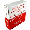 Q-Lantec Sieťový kábel U/UTP kat. 6, krútená dvojlinka, PVC, Eca 4PR, 1 Gb/s (10 Gb/s až 55 m), 10 ročná záruka, sivý, 100 m - Q-LANTEC