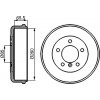 BOSCH Brzdový bubon 0986477038