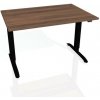 Pracovný stôl Motion, ZO, 2S, 140x70,5-120,5x80 cm, orech/čierna - 1 kus - 1 KS - základné - 60 mesiacov - 80 cm - elektrický polohovateľný - stôl - Hobis - Motion - 140 cm - 70,5 - 120,5 cm - orech/č