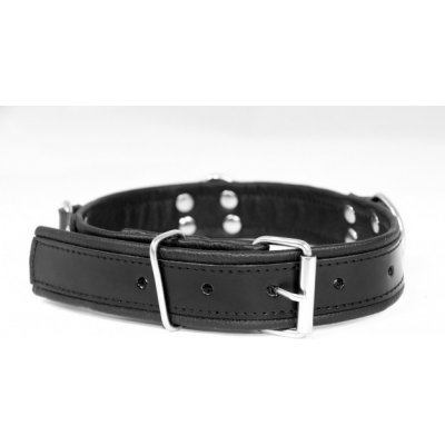 Slave4master Basic Leather Collar, BDSM obojok s D-krúžkami