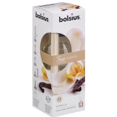 Difuzer Bolsius True Scent Vanilla, vôňa vanilka, 45 ml