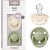 Bibs De Lux silikon 2 ks Ivory / sage