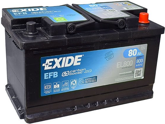 Exide EFB 12V 80Ah 800A EL800