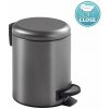 Gedy POTTY odpadkový koš 3 l, Soft Close, gun metal 320981