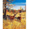 Norimpex Diamantové maľovanie Jelene na poli 30 x 40 cm