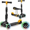Ricokids Trojkolesová kolobežka Cubi - čierno-oranžová