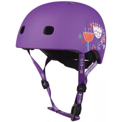 Helma na bicykel Micro helma Floral fialová, M (AC2138BX)