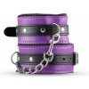 XOXO Hunter Handcuffs Purple, putá z umelej kože a plyšu