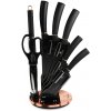 Sada kuchynských nožov v otočnom stojane 8 dielna Berlingerhaus Black Rose Collection BH-2421