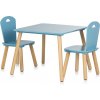 Detský drevený stolík a 2 stoličky Blue CHIPOLINO