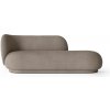 Ferm Living Leňoška Rico Divan Left Brushed – teplá sivá