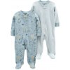 CARTER'S Overal na zips Sleep&Plays Blue Dino chlapec LBB 2ks PRE, veľ. 46