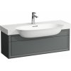 Laufen The New Classic skrinka 97.6x31.6x34.4 cm závesná kúpeľňová skrinka pod umývadlo sivá H4060910856271