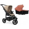 TFK Mono3 2v1 Sand Combi carrycot + Seat unit Nafukovacie kolesá Hlboká vanička Salmon