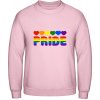 Pánska PRIDE Mikina - Dúhový dizajn - Pride - Bábätkovská ružová - M - Pánske
