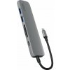 Epico 6v1 Alu Hub 8K s USB-C konektorem - šedá (9915112100068)