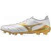 Pánske kopačky Mizuno, MORELIA NEO IV B ELITE FG Biela,Zlatá, 46 EU