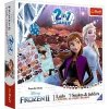 Súbor hier 2v1 Človeče, nehnevaj sa, Hady a rebríky Frozen II / Ľadové kráľovstvo II v krabici 24x24