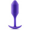 b-Vibe Snug Plug 2 Purple - anatomický silikónový model, veľkosť M