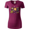 Potápačské vybavenie - Dámske tričko z organickej bavlny Origin (GOTS) - 2XL ( Fuchsiová )