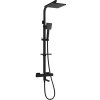 Mexen - CQ45 sprchový set s termostatickou batériou Cube, čierna,779104595-70