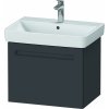 Duravit No. 1 skrinka 59x42.6x47.8 cm závesná kúpeľňová skrinka pod umývadlo grafitová N14282049490000
