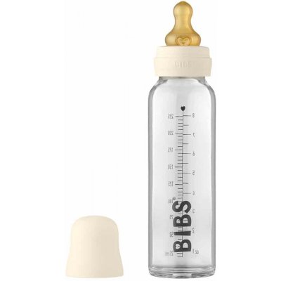 BIBS Baby Bottle sklenená fľaša 225ml - Ivory