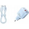 RÝCHLA SIEŤOVÁ NABÍJAČKA ESSAGER 20W S KÁBLOM 1m USB-A + USB-C