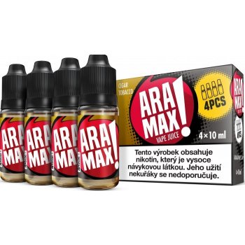 Aramax Max 4Pack Cigar Tobacco 4 x 10 ml 12 mg