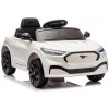 Detské elektrické autíčko Megacar Ford Mustang Mach-E, 2x45W, 24V 5Ah, biele
