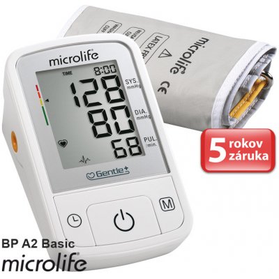 Microlife BP A2 Basic automatický tlakomer na rameno s adaptérom