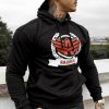 Fitness mikina bez zipsu Iron Aesthetics Triumph, čierna, Farba Čierna, Veľkosť XXXL