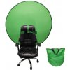 Fotověci Zelené Plátno Green Screen Online Klíčování s Nástavcem na Křeslo Velikost: 72cm