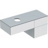 Geberit VariForm - Umývadlová skrinka, 120x51x55 cm, 3 zásuvky a zápachový uzáver, lesklá biela/matná biela 501.183.00.1