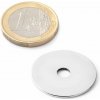 SOLLAU Neodymový magnet medzikružie D 25/5 mm, H 1 mm, N42, ponikelovaný