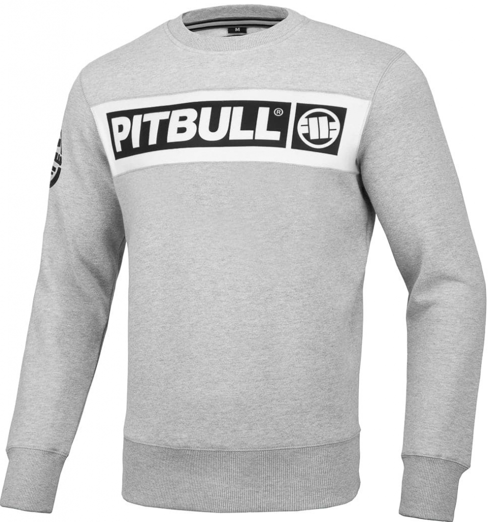 Pitbull West Coast mikina pánska SHERWOOD Crew grey melange