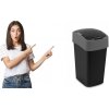Odpadkový kôš Flip Bin 25l Curver čierna/strieborná