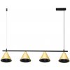 EUlight by MILAGRO Závesné svietidlo Cone, 4x zlaté/čierne kovové tienidlo, b