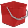 Vedro na upratovací vozík 25L - červené rozlíšenie