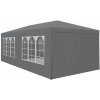 MultiGarden PAW Záhradný párty stan 3 x 6 m, 6 bočných stien, sivý