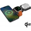 Cubenest 3v1 Qi2 Skladacia bezdrôtová magnetická nabíjačka EQ310 sivá