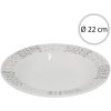 Affek Design MX3919 Porcelánový hlboký tanier, okrúhly 22cm