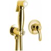 Podomietková bidetová batéria se Stop spŕškou, Retro, zlato