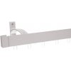 Garniža MODERN 1-drážková na stenu - odtieň INOX