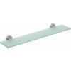 SAPHO XS601 X-Steel sklenená polička 60 cm, brúsená nehrdzavejúca oceľ