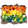 Díra 3D fototapeta na stěnu Geometrické pozadie 95x64 cm